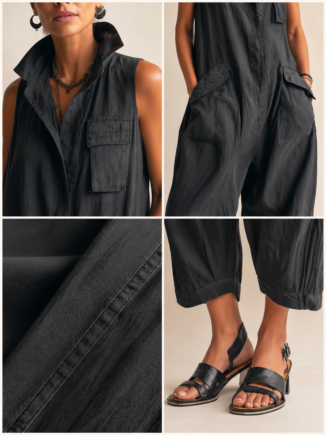 Sloane | Relaxed Utility Jumpsuit