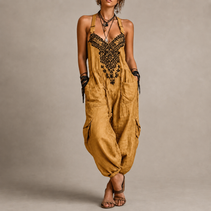 Sierra | Embroidered Relaxed Jumpsuit