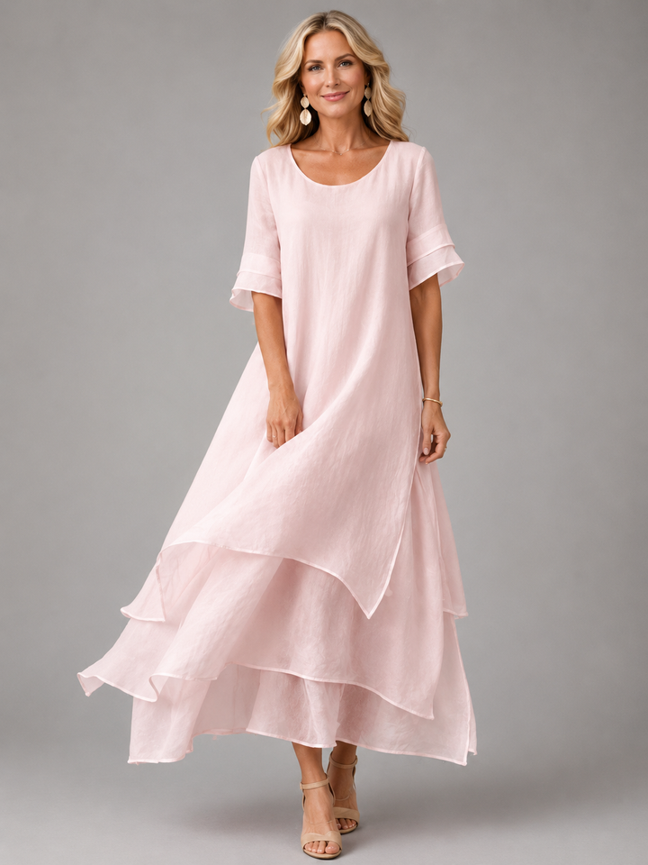 Amelie | Flowing Layered Midi Dress