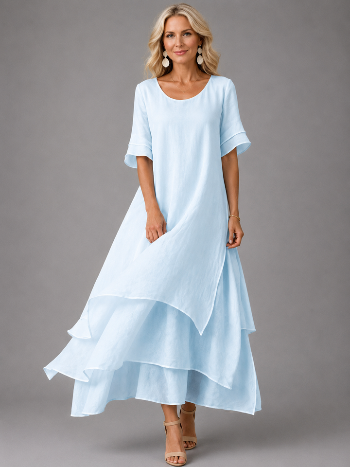 Amelie | Flowing Layered Midi Dress
