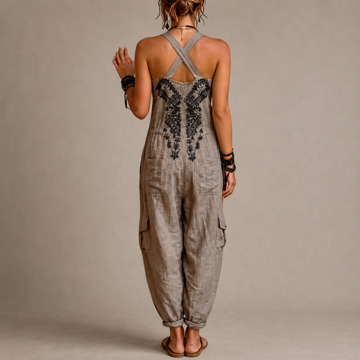 Sierra | Embroidered Relaxed Jumpsuit