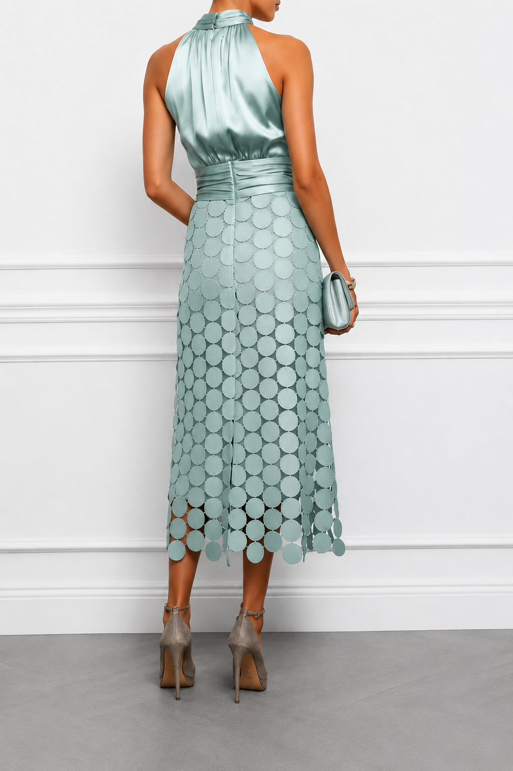 Seraphina | Elegant Halter Midi Dress
