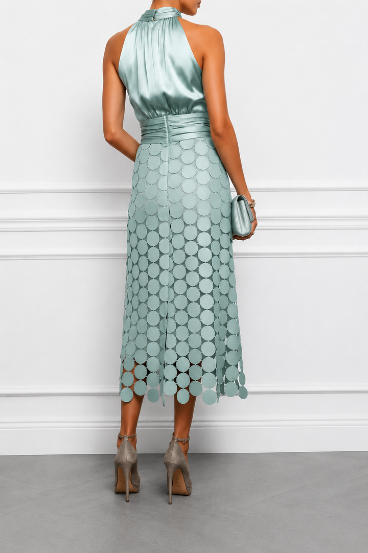 Seraphina | Elegant Halter Midi Dress