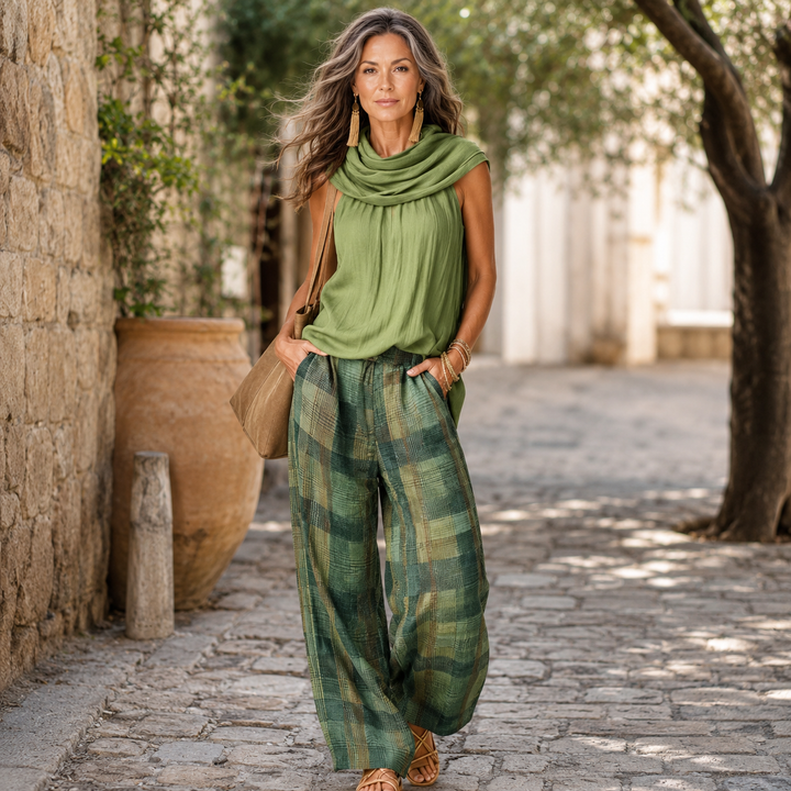 Sienna | Relaxed Plaid Two-Piece Set