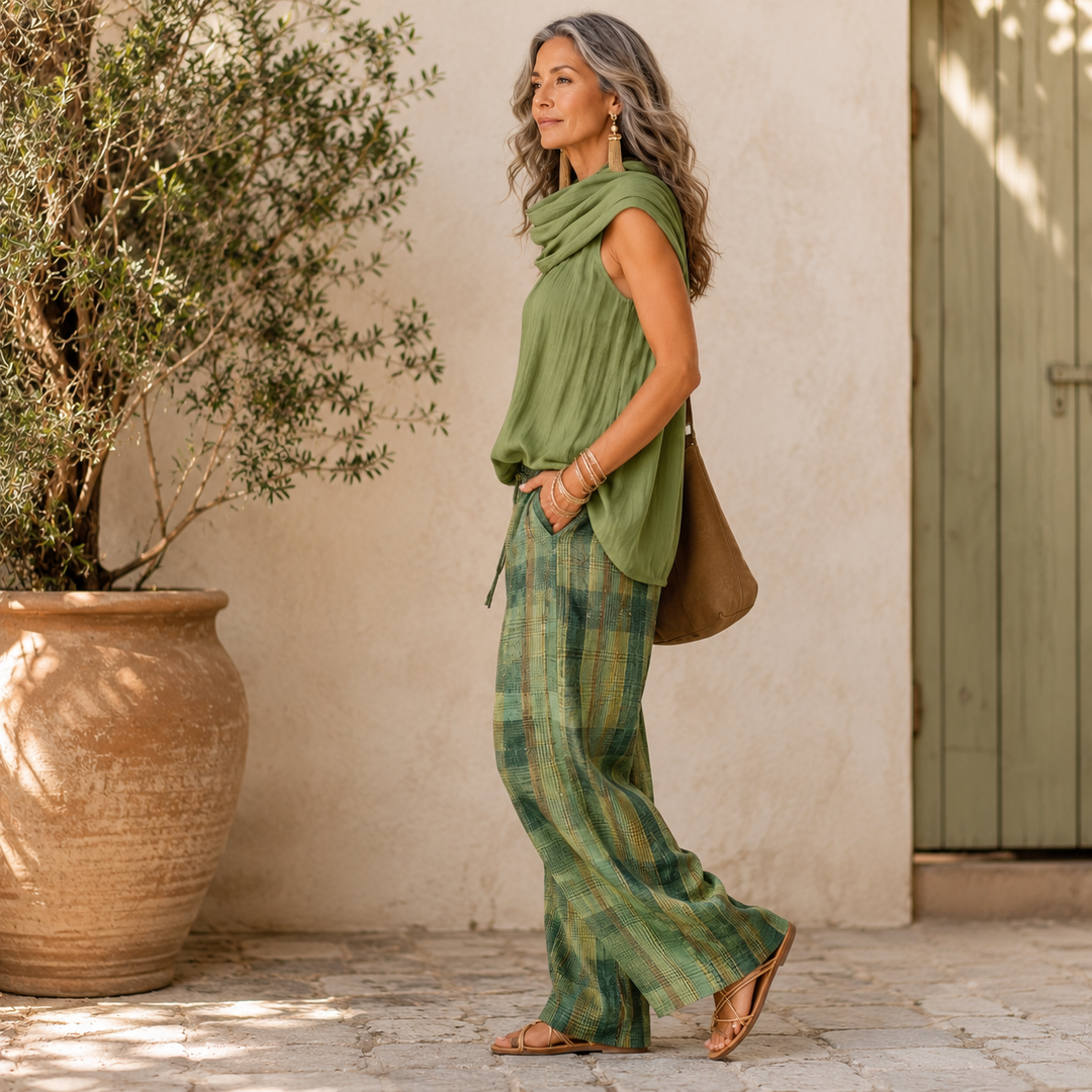 Sienna | Relaxed Plaid Two-Piece Set