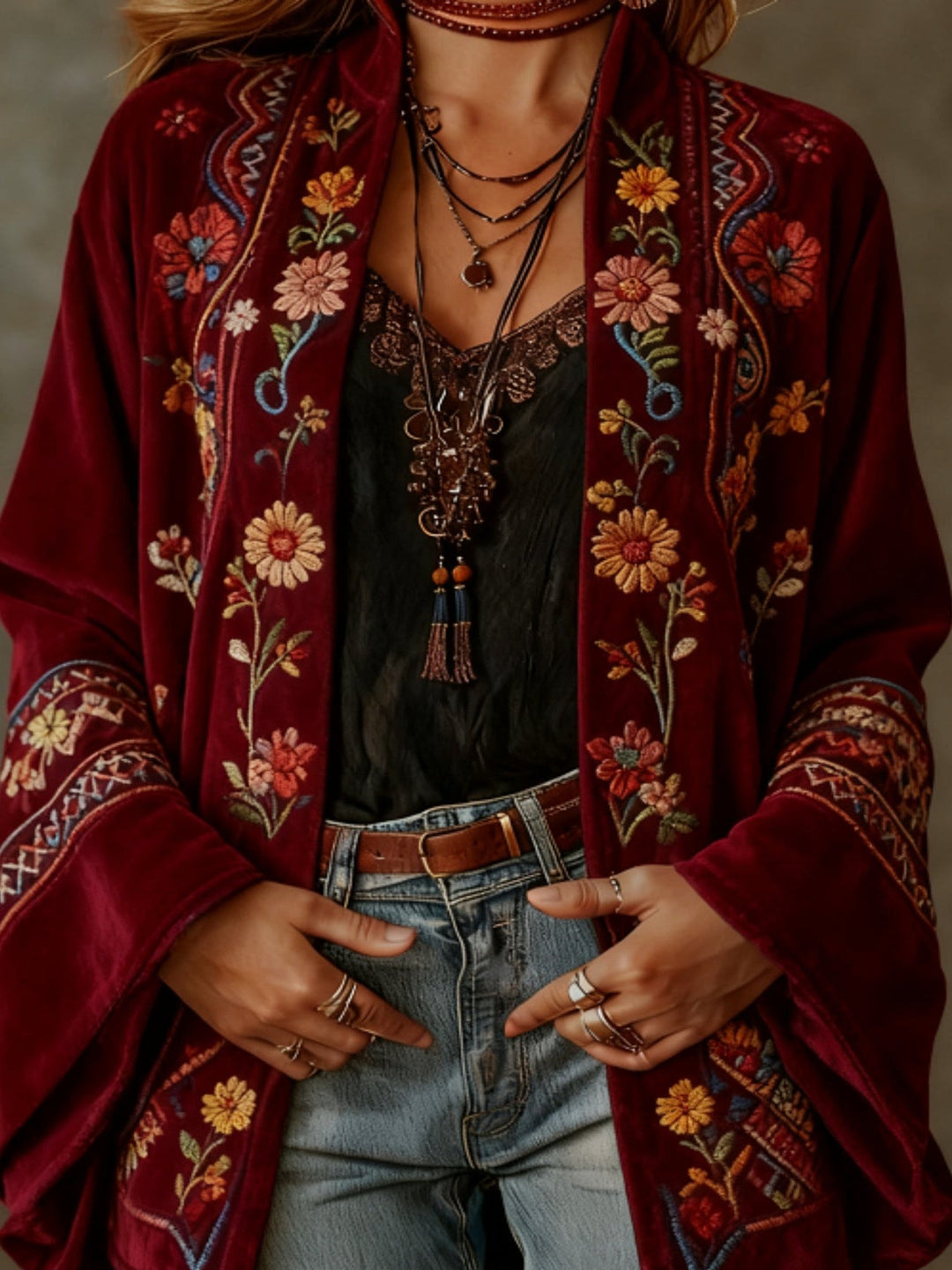 Valentina | Bohemian Velvet Jacket