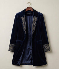 Elise™ | Velvet Statement Blazer