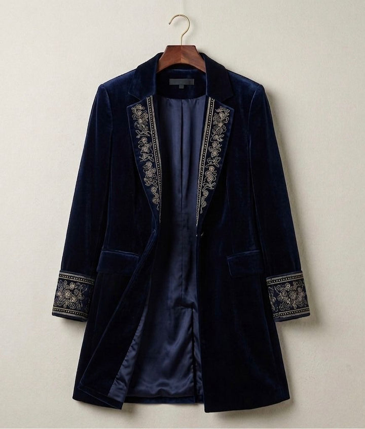 Elise™ | Velvet Statement Blazer