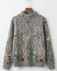 Maurine™ | Vintage floral Knit Jumper
