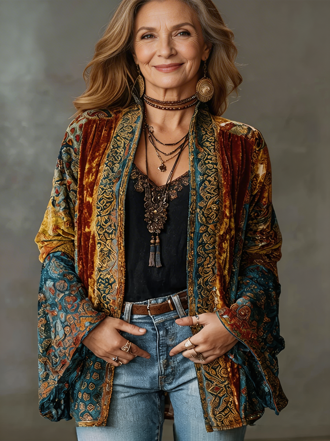 Valentina | Bohemian Velvet Jacket