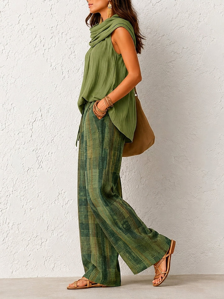 Olive Breeze Two - Piece Lounge Set