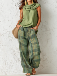 Sienna | Relaxed Plaid Two-Piece Set