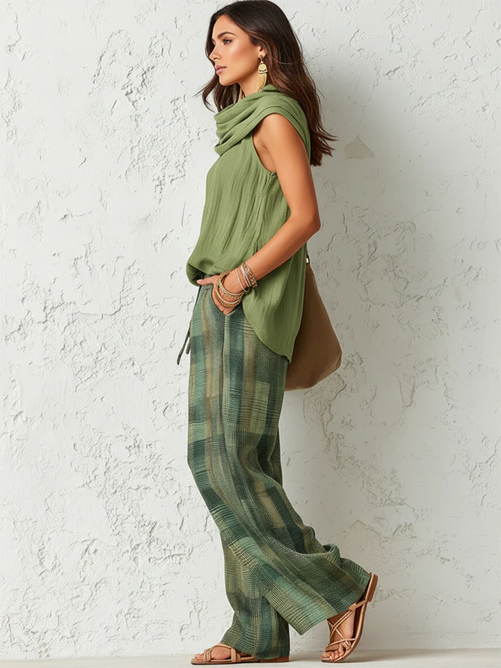 Sienna | Relaxed Plaid Two-Piece Set