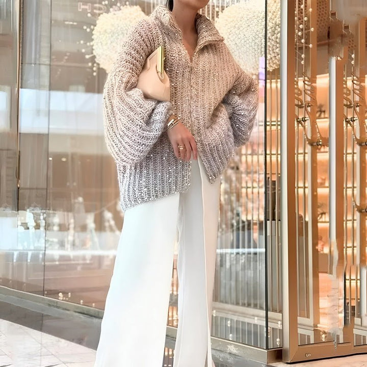 Lilly™ Glittering Silk Cardigan